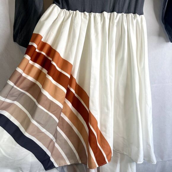 Oopsie Daisy NWT Hi Low Rainbow Swirl Boho Dress Girls Size 10 - Picture 3 of 15